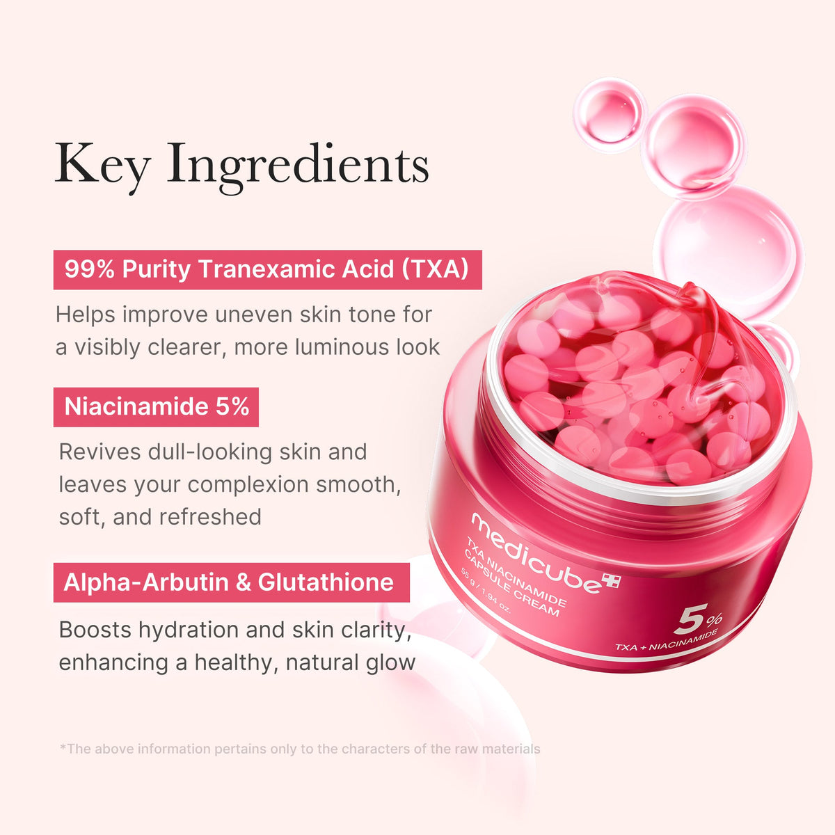 Crème en capsules TXA Niacinamide