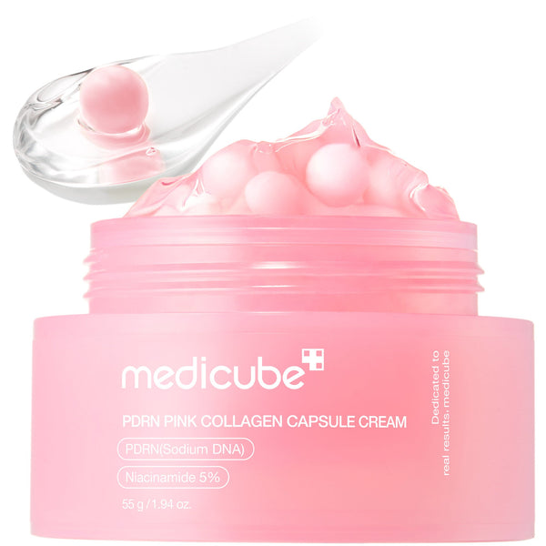Crème capsule au collagène rose et au PDRN